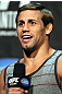 LAS VEGAS, NV - MAY 25:   Urijah Faber interacts with fans during a Q&A session before the UFC 146 official weigh in at the MGM Grand Garden Arena on May 25, 2012 in Las Vegas, Nevada.  (Photo by Josh Hedges/Zuffa LLC/Zuffa LLC via Getty Images)