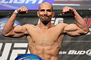 LAS VEGAS, NV - MAY 25:   Glover Texeira makes weight during the UFC 146 official weigh in at the MGM Grand Garden Arena on May 25, 2012 in Las Vegas, Nevada.  (Photo by Josh Hedges/Zuffa LLC/Zuffa LLC via Getty Images)