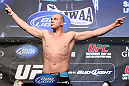 LAS VEGAS, NV - MAY 25:   Stefan Struve makes weight during the UFC 146 official weigh in at the MGM Grand Garden Arena on May 25, 2012 in Las Vegas, Nevada.  (Photo by Josh Hedges/Zuffa LLC/Zuffa LLC via Getty Images)