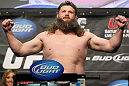LAS VEGAS, NV - MAY 25:   Roy Nelson makes weight during the UFC 146 official weigh in at the MGM Grand Garden Arena on May 25, 2012 in Las Vegas, Nevada.  (Photo by Josh Hedges/Zuffa LLC/Zuffa LLC via Getty Images)