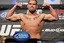 LAS VEGAS, NV - MAY 25:   Cain Velasquez makes weight ahead of his bout against Antonio Silva during the UFC 146 official weigh in at the MGM Grand Garden Arena on May 25, 2012 in Las Vegas, Nevada.  (Photo by Josh Hedges/Zuffa LLC/Zuffa LLC via Getty Images)