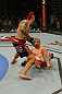 LAS VEGAS, NV - MAY 26:  Dan Hardy (top) moves in to finish Duane Ludwig during a welterweight bout at UFC 146 at MGM Grand Garden Arena on May 26, 2012 in Las Vegas, Nevada.  (Photo by Donald Miralle/Zuffa LLC/Zuffa LLC via Getty Images)