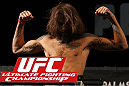 LAS VEGAS, NV - MAY 31:   Michael Chiesa makes weight during The Ultimate Fighter Live weigh in at the Palms Casino Resort on May 31, 2012 in Las Vegas, Nevada.  (Photo by Josh Hedges/Zuffa LLC/Zuffa LLC via Getty Images)  *** Local Caption *** Michael Chiesa