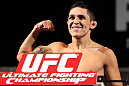 LAS VEGAS, NV - MAY 31:   Erik Perez makes weigh during The Ultimate Fighter Live weigh in at the Palms Casino Resort on May 31, 2012 in Las Vegas, Nevada.  (Photo by Josh Hedges/Zuffa LLC/Zuffa LLC via Getty Images)  *** Local Caption *** Erik Perez