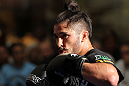 SUNRISE, FL - JUNE 06:   Ian McCall works out for fans and media during the UFC open workouts at Sawgrass Mills Mall on June 6, 2012 in Sunrise, Florida.  (Photo by Josh Hedges/Zuffa LLC/Zuffa LLC via Getty Images)