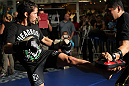 SUNRISE, FL - JUNE 06:   Ian McCall works out for fans and media during the UFC open workouts at Sawgrass Mills Mall on June 6, 2012 in Sunrise, Florida.  (Photo by Josh Hedges/Zuffa LLC/Zuffa LLC via Getty Images)