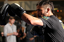SUNRISE, FL - JUNE 06:   Ian McCall works out for fans and media during the UFC open workouts at Sawgrass Mills Mall on June 6, 2012 in Sunrise, Florida.  (Photo by Josh Hedges/Zuffa LLC/Zuffa LLC via Getty Images)