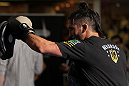 SUNRISE, FL - JUNE 06:   Ian McCall works out for fans and media during the UFC open workouts at Sawgrass Mills Mall on June 6, 2012 in Sunrise, Florida.  (Photo by Josh Hedges/Zuffa LLC/Zuffa LLC via Getty Images)