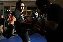 SUNRISE, FL - JUNE 06:   Ian McCall works out for fans and media during the UFC open workouts at Sawgrass Mills Mall on June 6, 2012 in Sunrise, Florida.  (Photo by Josh Hedges/Zuffa LLC/Zuffa LLC via Getty Images)