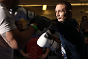 SUNRISE, FL - JUNE 06:   Eddie Wineland works out for fans and media during the UFC open workouts at Sawgrass Mills Mall on June 6, 2012 in Sunrise, Florida.  (Photo by Josh Hedges/Zuffa LLC/Zuffa LLC via Getty Images)