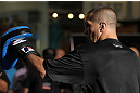 SUNRISE, FL - JUNE 06:   Josh Neer works out for fans and media during the UFC open workouts at Sawgrass Mills Mall on June 6, 2012 in Sunrise, Florida.  (Photo by Josh Hedges/Zuffa LLC/Zuffa LLC via Getty Images)