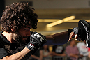 SUNRISE, FL - JUNE 06:   Charlie Brenneman works out for fans and media during the UFC open workouts at Sawgrass Mills Mall on June 6, 2012 in Sunrise, Florida.  (Photo by Josh Hedges/Zuffa LLC/Zuffa LLC via Getty Images)