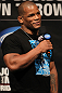 SUNRISE, FL - JUNE 07:   Hector Lombard interacts with fans during a Q&A session before the UFC on FX 3 official weigh in at Bank Atlantic Center on June 7, 2012 in Sunrise, Florida.  (Photo by Josh Hedges/Zuffa LLC/Zuffa LLC via Getty Images)