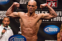 SUNRISE, FL - JUNE 07:   Sean Pierson makes weight during the UFC on FX 3 official weigh in at Bank Atlantic Center on June 7, 2012 in Sunrise, Florida.  (Photo by Josh Hedges/Zuffa LLC/Zuffa LLC via Getty Images)