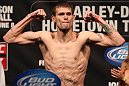 SUNRISE, FL - JUNE 07:   Tim Means makes weight during the UFC on FX 3 official weigh in at Bank Atlantic Center on June 7, 2012 in Sunrise, Florida.  (Photo by Josh Hedges/Zuffa LLC/Zuffa LLC via Getty Images)
