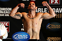 SUNRISE, FL - JUNE 07:   Jared Papazian makes weight during the UFC on FX 3 official weigh in at Bank Atlantic Center on June 7, 2012 in Sunrise, Florida.  (Photo by Josh Hedges/Zuffa LLC/Zuffa LLC via Getty Images)