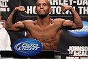 SUNRISE, FL - JUNE 07:   Demetrious Johnson makes weight during the UFC on FX 3 official weigh in at Bank Atlantic Center on June 7, 2012 in Sunrise, Florida.  (Photo by Josh Hedges/Zuffa LLC/Zuffa LLC via Getty Images)
