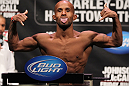 SUNRISE, FL - JUNE 07:   Demetrious Johnson makes weight during the UFC on FX 3 official weigh in at Bank Atlantic Center on June 7, 2012 in Sunrise, Florida.  (Photo by Josh Hedges/Zuffa LLC/Zuffa LLC via Getty Images)