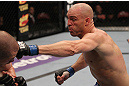 SUNRISE, FL - JUNE 08:   (R-L) Sean Pierson punches Jake Hecht in Welterweight bout during the UFC on FX 3 event at Bank Atlantic Center on June 8, 2012 in Sunrise, Florida.  (Photo by Josh Hedges/Zuffa LLC/Zuffa LLC via Getty Images)