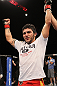 SUNRISE, FL - JUNE 08:   Henry Martinez is victorious over Bernardo Magalhaes in Lightweight bout during the UFC on FX 3 event at Bank Atlantic Center on June 8, 2012 in Sunrise, Florida.  (Photo by Josh Hedges/Zuffa LLC/Zuffa LLC via Getty Images)