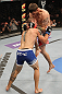 SUNRISE, FL - JUNE 08:   (R-L) Tim Means knees Justin Salas in Lightweight bout during the UFC on FX 3 event at Bank Atlantic Center on June 8, 2012 in Sunrise, Florida.  (Photo by Josh Hedges/Zuffa LLC/Zuffa LLC via Getty Images)