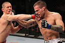 SUNRISE, FL - JUNE 08:   (L-R) Seth Baczynski and Lance Benoist trade punches in a Welterweight bout during the UFC on FX 3 event at Bank Atlantic Center on June 8, 2012 in Sunrise, Florida.  (Photo by Josh Hedges/Zuffa LLC/Zuffa LLC via Getty Images)