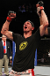 SUNRISE, FL - JUNE 08:   Seth Baczynski reacts after defeating Lance Benoist by decision in a Welterweight bout during the UFC on FX 3 event at Bank Atlantic Center on June 8, 2012 in Sunrise, Florida.  (Photo by Josh Hedges/Zuffa LLC/Zuffa LLC via Getty Images)