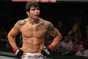 SUNRISE, FL - JUNE 08:   Erick Silva reacts after defeating Charlie Brenneman by submission in a Welterweight bout during the UFC on FX 3 event at Bank Atlantic Center on June 8, 2012 in Sunrise, Florida.  (Photo by Josh Hedges/Zuffa LLC/Zuffa LLC via Getty Images)
