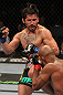 SUNRISE, FL - JUNE 08:   (L-R) Ian McCall kicks Demetrious Johnson in a Flyweight bout during the UFC on FX 3 event at Bank Atlantic Center on June 8, 2012 in Sunrise, Florida.  (Photo by Josh Hedges/Zuffa LLC/Zuffa LLC via Getty Images)