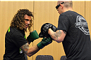 ATLANTIC CITY, NJ - JUNE 20: Clay Guida trains for a photograph after an open workout prior to UFC on FX at Revel Casino in Atlantic City, New Jersey. (Photo by Drew Hallowell/Zuffa LLC/Zuffa LLC via Getty Images)