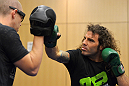 ATLANTIC CITY, NJ - JUNE 20: Clay Guida trains for a photograph after an open workout prior to UFC on FX at Revel Casino in Atlantic City, New Jersey. (Photo by Drew Hallowell/Zuffa LLC/Zuffa LLC via Getty Images)
