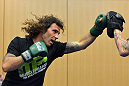 ATLANTIC CITY, NJ - JUNE 20: Clay Guida trains for a photograph after an open workout prior to UFC on FX at Revel Casino in Atlantic City, New Jersey. (Photo by Drew Hallowell/Zuffa LLC/Zuffa LLC via Getty Images)