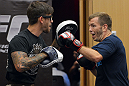 ATLANTIC CITY, NJ - JUNE 20: Spencer Fisher trains during an open workout prior to UFC on FX at Revel Casino in Atlantic City, New Jersey. (Photo by Drew Hallowell/Zuffa LLC/Zuffa LLC via Getty Images)