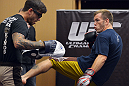 ATLANTIC CITY, NJ - JUNE 20: Spencer Fisher trains during an open workout prior to UFC on FX at Revel Casino in Atlantic City, New Jersey. (Photo by Drew Hallowell/Zuffa LLC/Zuffa LLC via Getty Images)