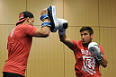 ATLANTIC CITY, NJ - JUNE 20: Sam Stout trains during an open workout prior to UFC on FX at Revel Casino in Atlantic City, New Jersey. (Photo by Drew Hallowell/Zuffa LLC/Zuffa LLC via Getty Images)