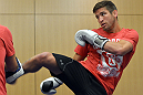 ATLANTIC CITY, NJ - JUNE 20: Sam Stout trains during an open workout prior to UFC on FX at Revel Casino in Atlantic City, New Jersey. (Photo by Drew Hallowell/Zuffa LLC/Zuffa LLC via Getty Images)