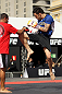 BELO HORIZONTE, BRAZIL - JUNE 20:   Rony Mariano Bezerra works out for the fans and media during the UFC 147 open workouts at Praca da Estacao on June 20, 2012 in Belo Horizonte, Brazil.  (Photo by Josh Hedges/Zuffa LLC/Zuffa LLC via Getty Images)