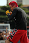 BELO HORIZONTE, BRAZIL - JUNE 20:   Godofredo Pepey works out for the fans and media during the UFC 147 open workouts at Praca da Estacao on June 20, 2012 in Belo Horizonte, Brazil.  (Photo by Josh Hedges/Zuffa LLC/Zuffa LLC via Getty Images)