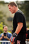 BELO HORIZONTE, BRAZIL - JUNE 20:   Mike Russow works out for the fans and media during the UFC 147 open workouts at Praca da Estacao on June 20, 2012 in Belo Horizonte, Brazil.  (Photo by Josh Hedges/Zuffa LLC/Zuffa LLC via Getty Images)
