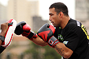 BELO HORIZONTE, BRAZIL - JUNE 20:   Fabricio Werdum works out for the fans and media during the UFC 147 open workouts at Praca da Estacao on June 20, 2012 in Belo Horizonte, Brazil.  (Photo by Josh Hedges/Zuffa LLC/Zuffa LLC via Getty Images)