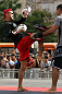 BELO HORIZONTE, BRAZIL - JUNE 20:   Godofredo Pepey works out for the fans and media during the UFC 147 open workouts at Praca da Estacao on June 20, 2012 in Belo Horizonte, Brazil.  (Photo by Josh Hedges/Zuffa LLC/Zuffa LLC via Getty Images)