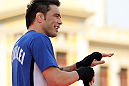 BELO HORIZONTE, BRAZIL - JUNE 20:   Rony Mariano Bezerra works out for the fans and media during the UFC 147 open workouts at Praca da Estacao on June 20, 2012 in Belo Horizonte, Brazil.  (Photo by Josh Hedges/Zuffa LLC/Zuffa LLC via Getty Images)