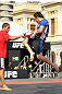 BELO HORIZONTE, BRAZIL - JUNE 20:   Rony Mariano Bezerra works out for the fans and media during the UFC 147 open workouts at Praca da Estacao on June 20, 2012 in Belo Horizonte, Brazil.  (Photo by Josh Hedges/Zuffa LLC/Zuffa LLC via Getty Images)