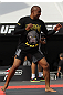 BELO HORIZONTE, BRAZIL - JUNE 20:   Sergio Moraes works out for the fans and media during the UFC 147 open workouts at Praca da Estacao on June 20, 2012 in Belo Horizonte, Brazil.  (Photo by Josh Hedges/Zuffa LLC/Zuffa LLC via Getty Images)