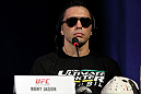 BELO HORIZONTE, BRAZIL - JUNE 21:   Rony "Jason" Mariano Bezerra attends the UFC 147 press conference at Ouro Minas Palace on June 21, 2012 in Belo Horizonte, Brazil.  (Photo by Josh Hedges/Zuffa LLC/Zuffa LLC via Getty Images)