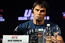 BELO HORIZONTE, BRAZIL - JUNE 21:   Rich Franklin attends the UFC 147 press conference at Ouro Minas Palace on June 21, 2012 in Belo Horizonte, Brazil.  (Photo by Josh Hedges/Zuffa LLC/Zuffa LLC via Getty Images)