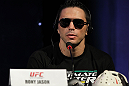 BELO HORIZONTE, BRAZIL - JUNE 21:   Rony "Jason" Mariano Bezerra attends the UFC 147 press conference at Ouro Minas Palace on June 21, 2012 in Belo Horizonte, Brazil.  (Photo by Josh Hedges/Zuffa LLC/Zuffa LLC via Getty Images)