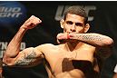 ATLANTIC CITY, NJ - JUNE 21: Luis Ramos makes weight during the UFC on FX official weigh in at Revel Casino on June 21, 2012 in Atlantic City, New Jersey.  (Photo by Nick Laham/Zuffa LLC/Zuffa LLC via Getty Images)