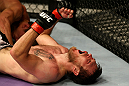 ATLANTIC CITY, NJ - JUNE 22:  Dan Miller celebrates his submission by guillotine choke to win over Ricardo Funch (not pictured) in a welterweight bout during UFC on FX 4 at Revel Casino on June 22, 2012 in Atlantic City, New Jersey.  (Photo by Nick Laham/Zuffa LLC/Zuffa LLC)