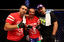 ATLANTIC CITY, NJ - JUNE 22: Cub Swanson celebrates his win by TKO against Ross Pearson (not pictured) in a featherweight bout during UFC on FX 4 at Revel Casino on June 22, 2012 in Atlantic City, New Jersey. (Photo by Nick Laham/Zuffa LLC/Zuffa LLC)